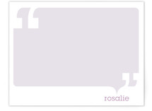 Quotes Children's Personalized Stationery