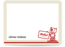 retro pup Children's Personalized Stationery