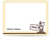retro pup Children's Personalized Stationery
