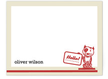 retro pup Children's Personalized Stationery