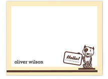 retro pup Children's Personalized Stationery