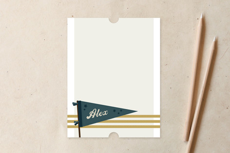 vintage pennant Children's Personalized Stationery