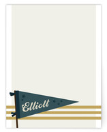 vintage pennant Children's Personalized Stationery