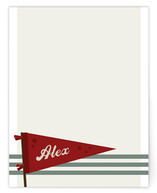 vintage pennant Children's Personalized Stationery
