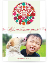 Dragon and Flowers Lunar New Year Cards