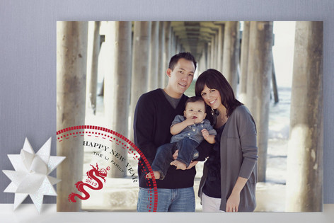 Dragon Fan Lunar New Year Cards