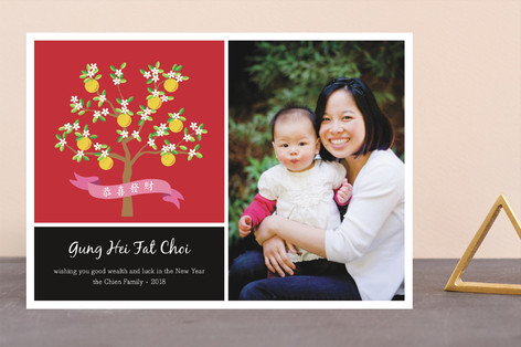 Orange Tree Lunar New Year Cards