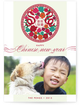 Snake and Flowers Lunar New Year Cards