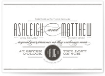 Twine Letterpress Wedding Invitations