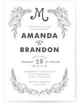 Chalkboard Letterpress Wedding Invitations