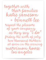 Charm School Letterpress Wedding Invitations