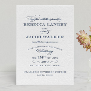 Soiree Letterpress Wedding Invitations
