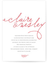 Love Letter Letterpress Wedding Invitations