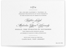 Charming Go Lightly Letterpress Wedding Invitations