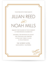 Modern Classic Letterpress Wedding Invitations