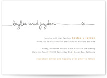 The Happy Couple Letterpress Wedding Invitations