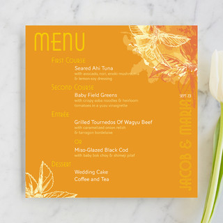 Citrus Zest Menu