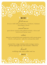Daisy Chain Menu, by annie clark