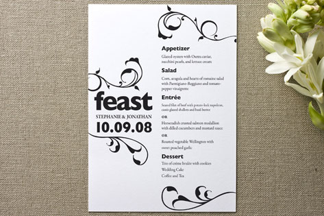 Feast Menu