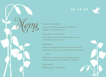 Garden Silhouette Menu