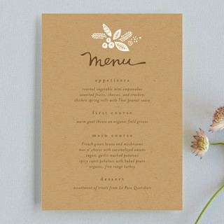 Rustic Harvest Menu