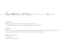The Happy Couple Menu