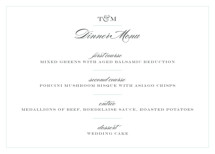 Charming Go Lightly Menu