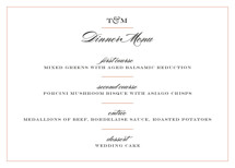 Charming Go Lightly Menu