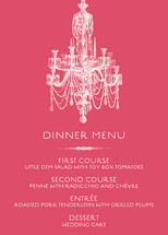 Chandelier Menu