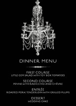 Chandelier Menu