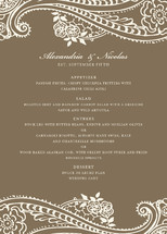 Spanish Lace Menu