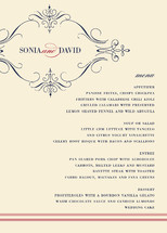 French Vintage Menu