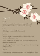 Apple Blossom Menu