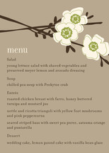 Apple Blossom Menu