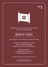 Torah Invite Mitzvah Invitations