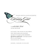 Fly, Butterfly Mitzvah Invitations