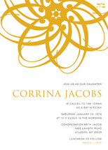 Orange Blossom Mitzvah Invitations