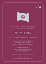Torah Invite Mitzvah Invitations