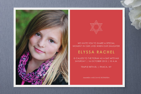 Tradition Mitzvah Invitations