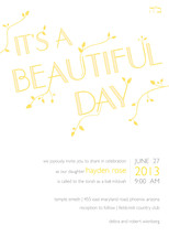 Beautiful Day Mitzvah Invitations