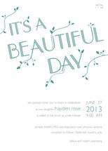 Beautiful Day Mitzvah Invitations
