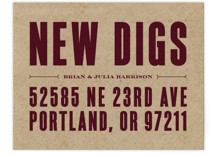 New Digs Moving Announcements