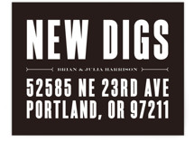 New Digs Moving Announcements