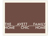 Chic Chocolate Moving Announcements
