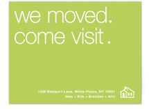 We've Moved. Come Visit. Moving Announcements