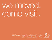 We've Moved. Come Visit. Moving Announcements