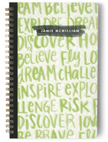 Grad Watercolor Words Journals