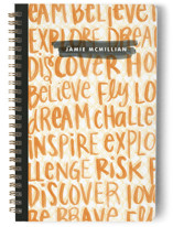 Grad Watercolor Words Journals