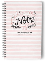 Grey Stripe Notes Journals