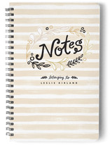 Grey Stripe Notes Journals